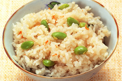 だだちゃ豆アレンジの例-だだちゃ豆ごはん