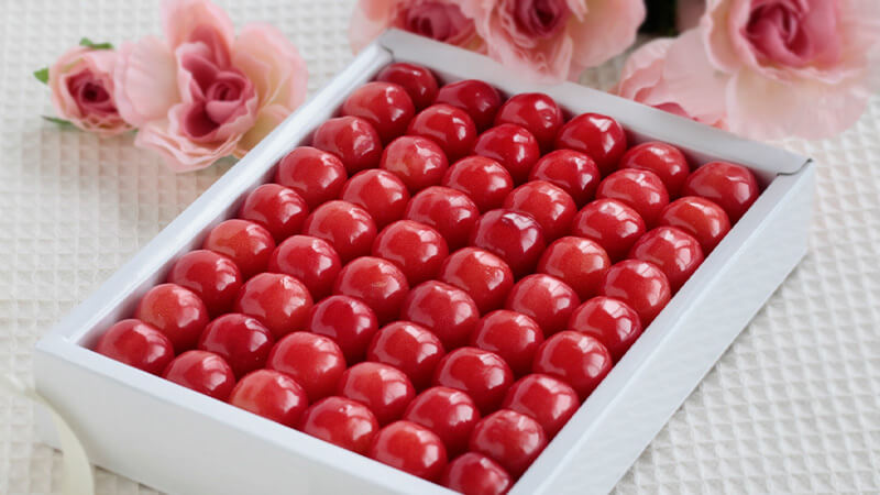 母の日さくらんぼ化粧箱のイメージ