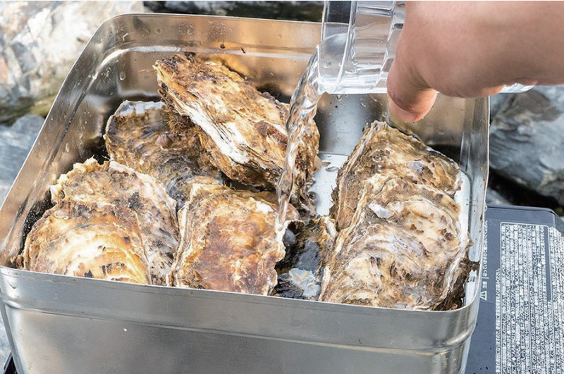 牡蠣のカンカン焼-調理方法イメージ