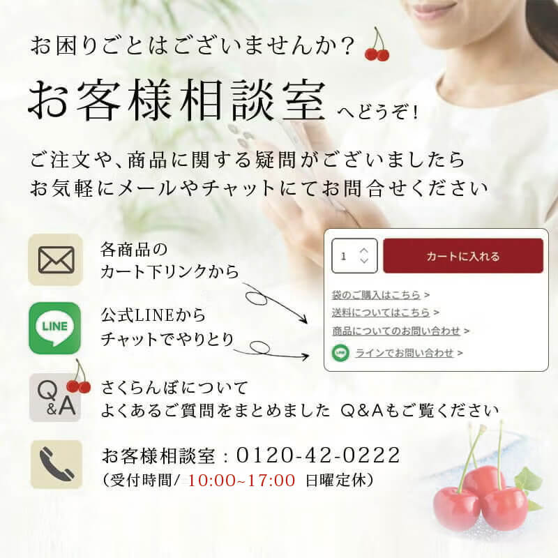 お客様相談室へご相談ください