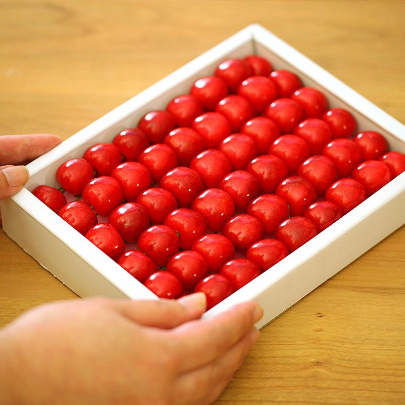 母の日さくらんぼ 佐藤錦 職人詰め L 300g 温室そだち 5月上旬お届け