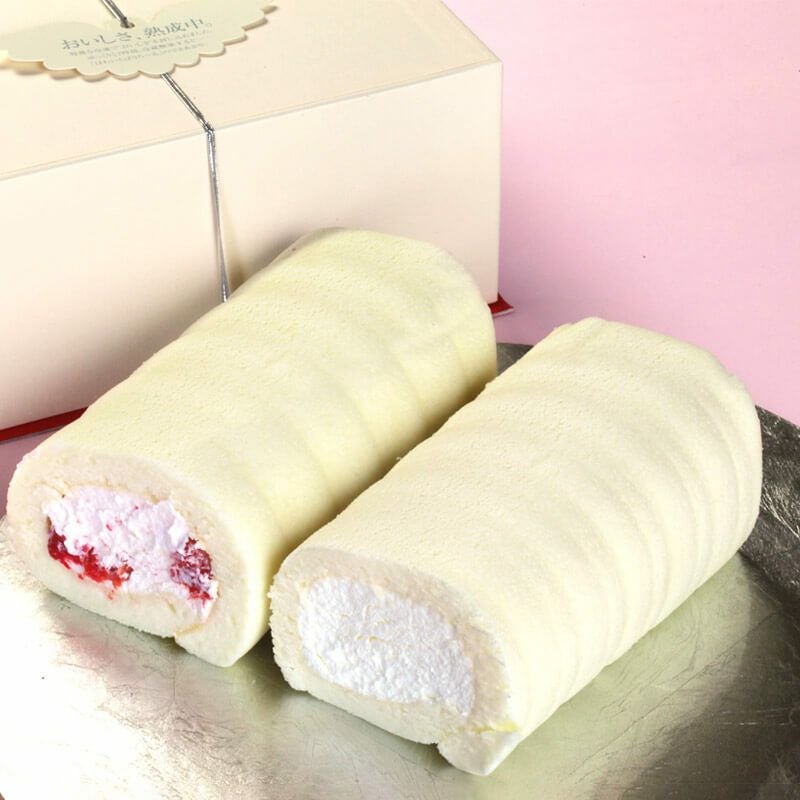 ほわいとぱりろーる ほわいと＆さくらんぼ テレビで紹介ロールケーキの