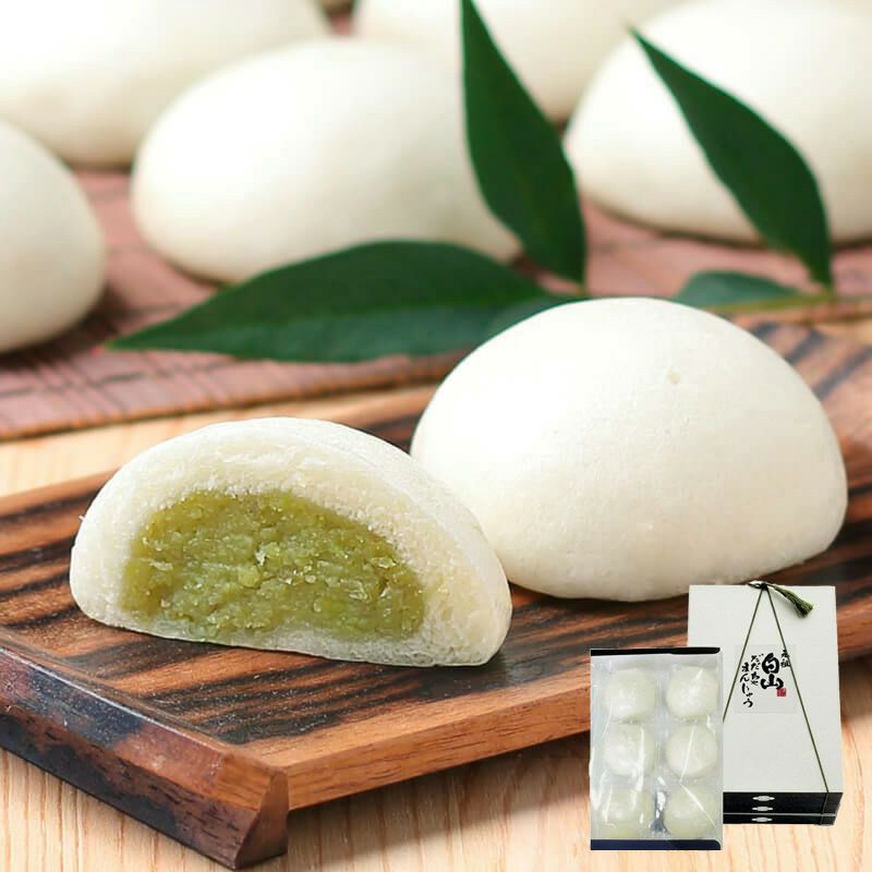 元祖白山だだちゃまんじゅう 18個入 だだちゃ豆餡ふっくら食感のお饅頭