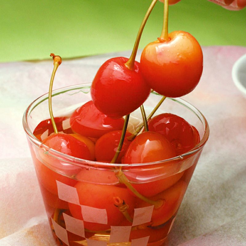 さくらんぼ シロップ漬け 山形県産さくらんぼのコンポート｜清川屋