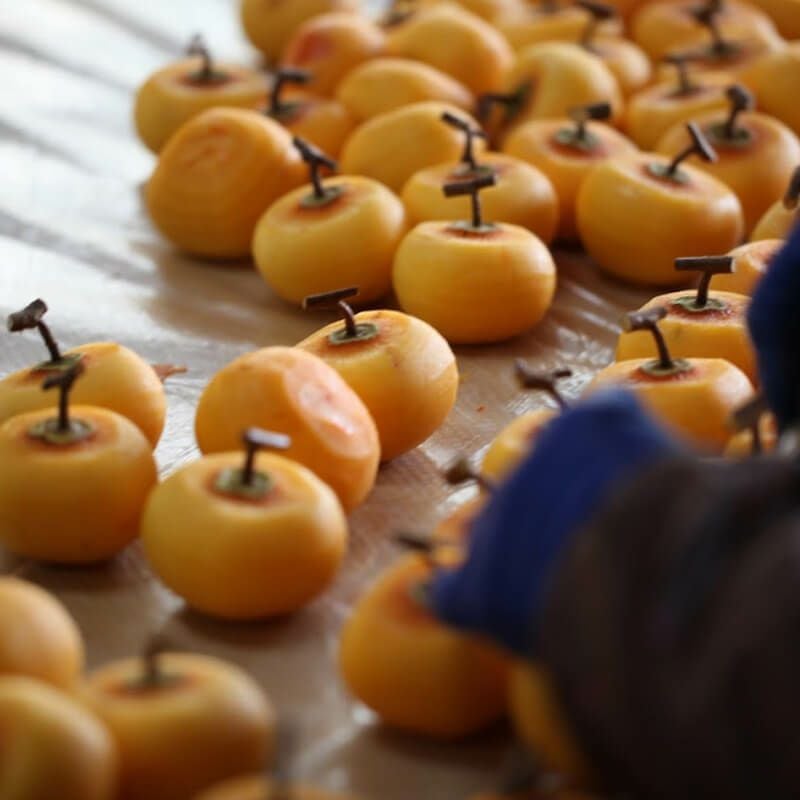 紅ほし柿 L 32玉 (化粧箱入) 山形紅柿の干し柿｜清川屋