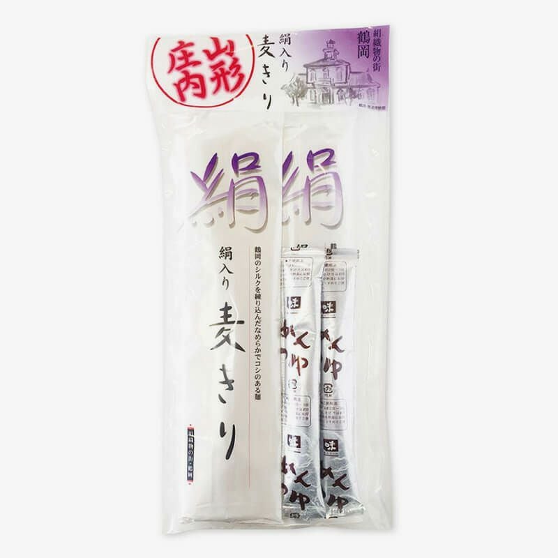 絹入り麦切り　200g×2把_パッケージ