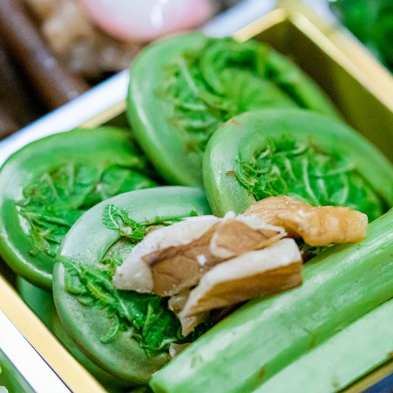 玉貴特製 新緑の山菜重箱 一段 〈山菜の重〉｜清川屋