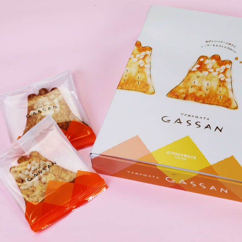 GASSAN (ガッサン) パイ 8枚入 残雪の月山をモチーフさくさく食感の