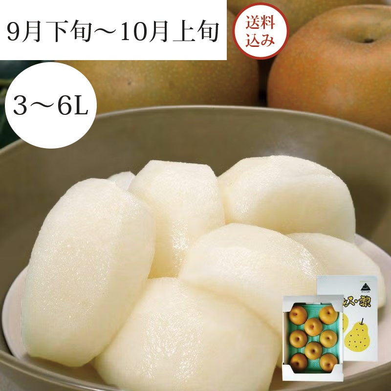 あらや梨 あきづき 5～8玉 約3kg 9月下旬～10月上旬お届け