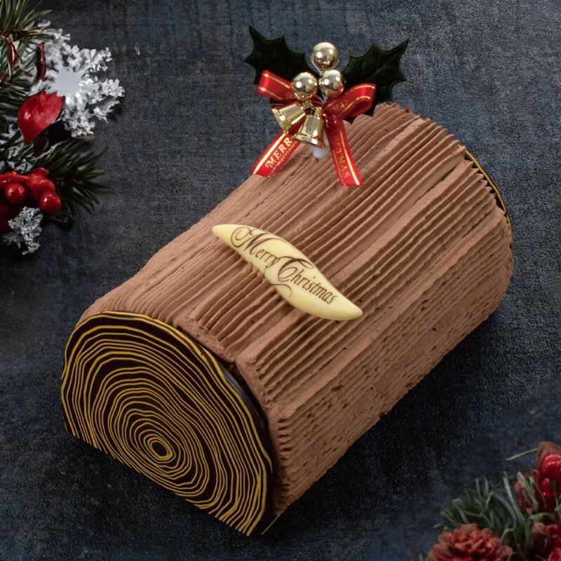クリスマスぱりろーる ダブルショコラ ほわいとぱりろーるブッシュ・ド