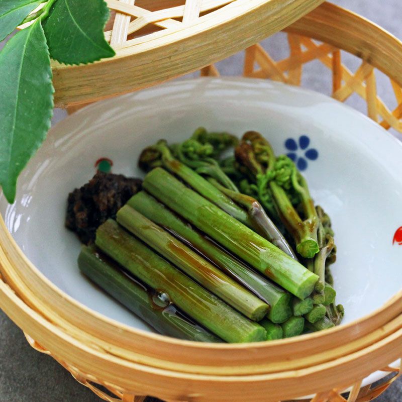 わらびの水煮 山形県置賜地方産ワラビ水煮パック｜清川屋
