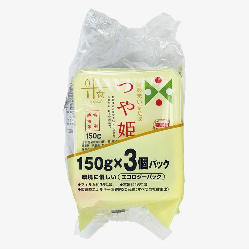 つや姫のパック米_パッケージ画像