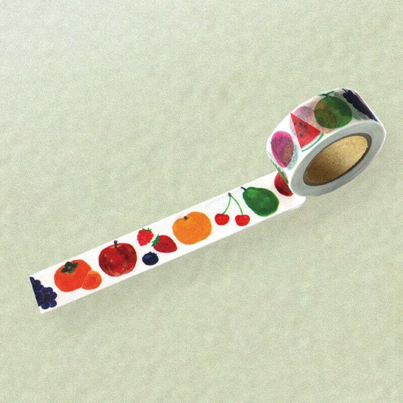 果実ころころマスキングテープ【フルーツ柄】｜清川屋