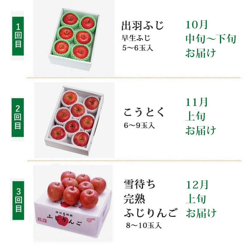 真っ赤なりんごの元気便り3回コース