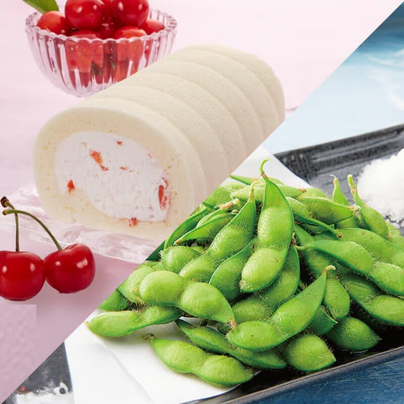 さくらんぼ＆だだちゃ豆 2大名物セット｜人気のほわいとぱりろーると